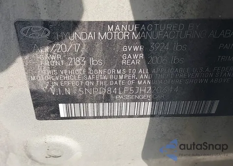 2018 Hyundai Elantra Value Edition из США, поврежденный, VIN 5NPD84LF5JH220644